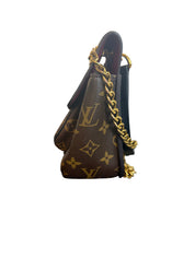 Louis Vuitton Passy Monogram Canvas Leather Chain Shoulder Bag