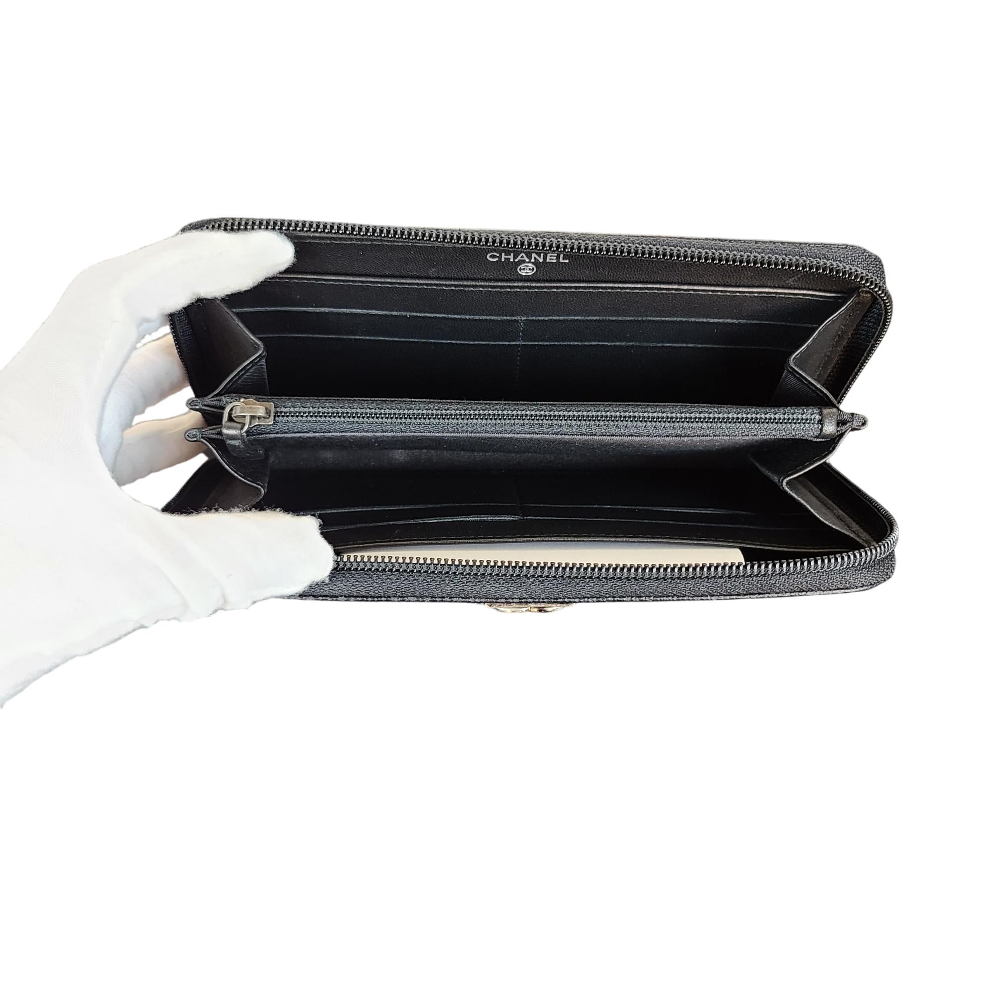 Chanel Boy Zip Around Wallet