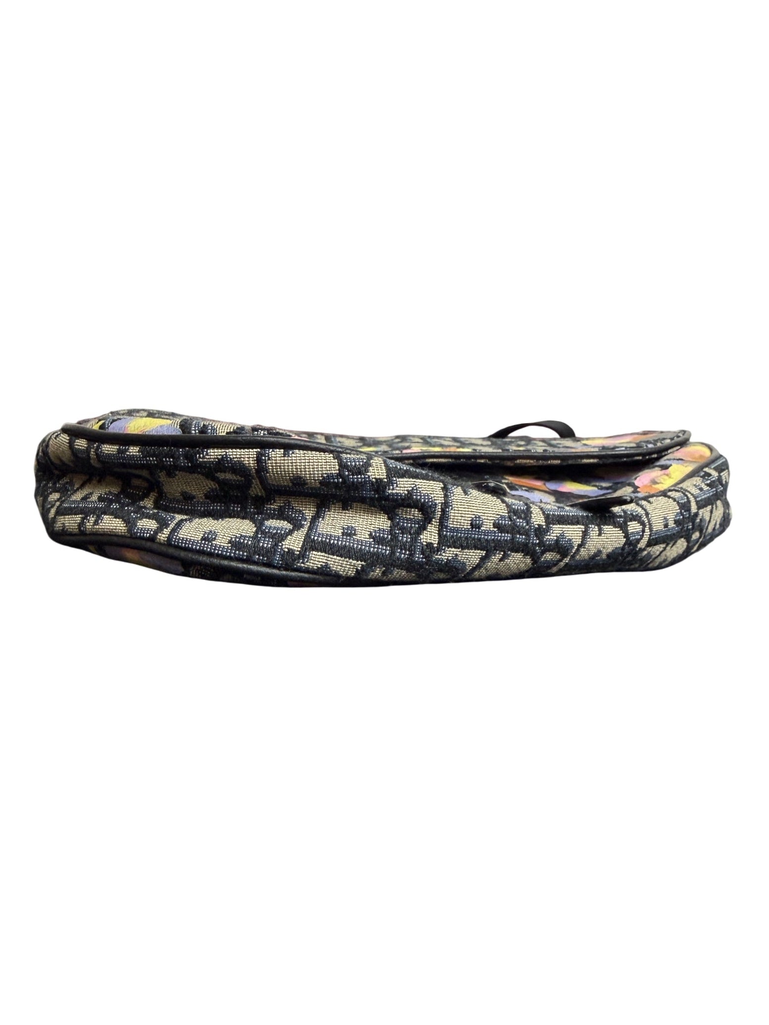 Christian Dior x Alex Foxton Oblique Floral Print Men's Saddle Crossbody Bag