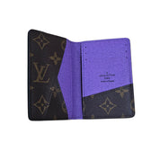 Louis Vuitton x Virgil Abloh Pocket Organizer Monogram & Purple Leather