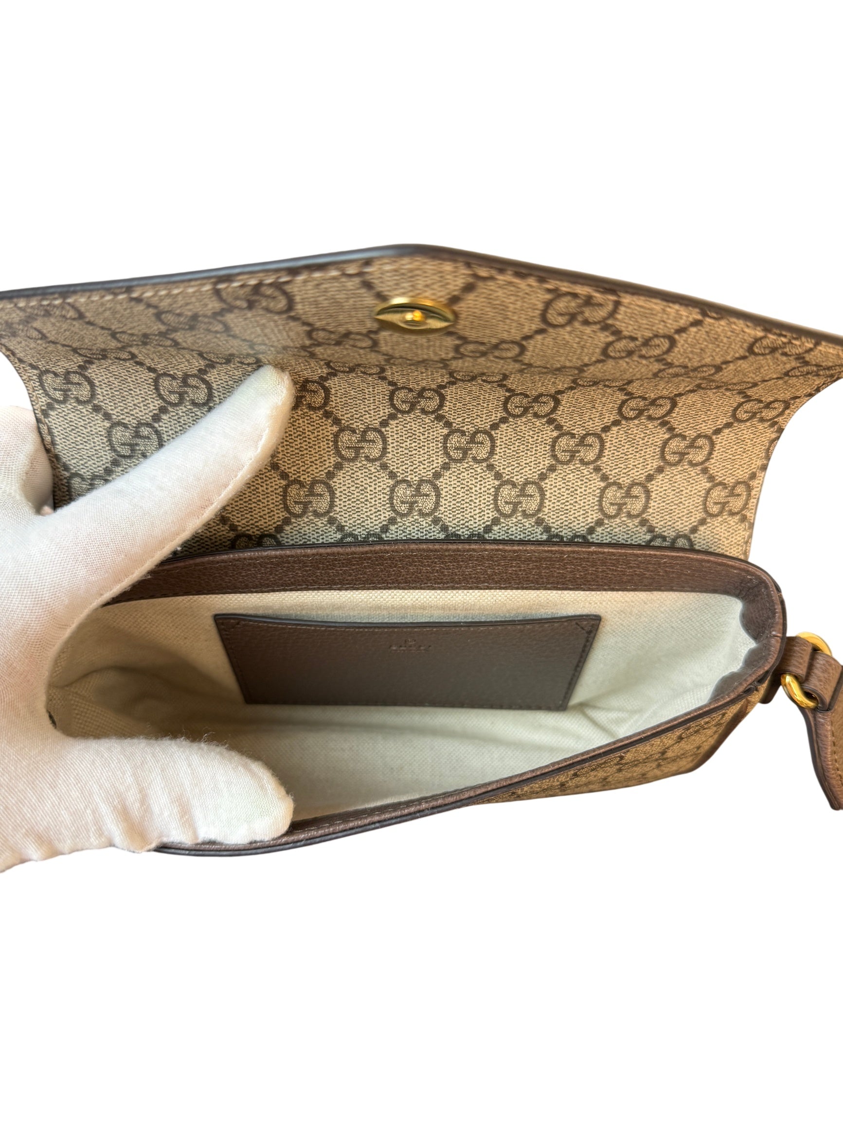 Gucci Ophidia GG Supreme Monogram Mini Crossbody Bag