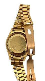 Rolex Oyster Perpetual Datejust 26MM 18K Diamond Bezel Watch