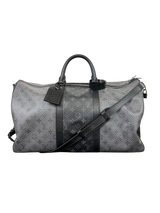 Louis Vuitton Keepall Bandoulière 50 Monogram Eclipse Duffle Bag