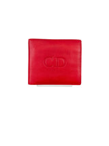 Christian Dior Vintage Red Leather Wallet