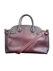 Coach Empire Carryall Bag 40 Merlot Natural Grain Leather Handbag