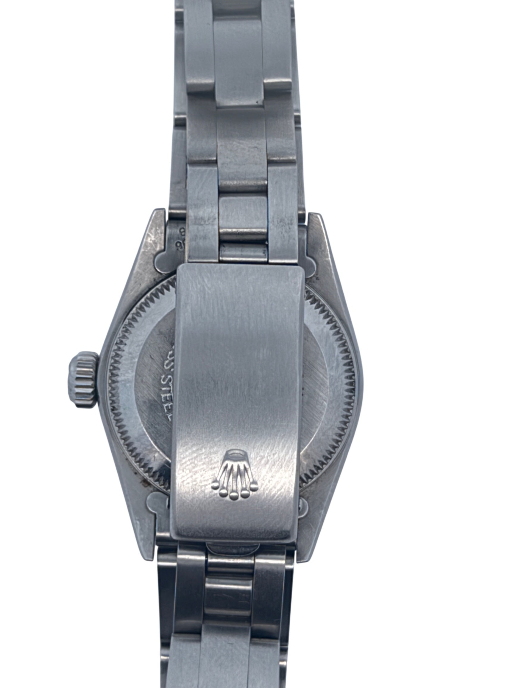 Rolex Oyster Perpetual Ladies Watch Stainless Steel Silver Dial 76080