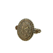 10K White Gold 1.08 CTW Pave Diamond Ring