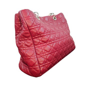 Christian Dior Lady Dior Large Cannage Quilted Lambskin Leather Tote Bag