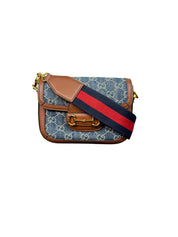 Gucci Horsebit 1955 Mini Denim Crossbody