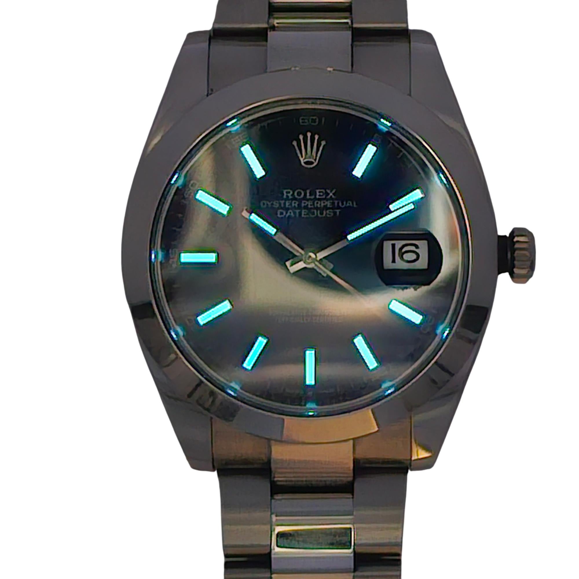 Rolex Oyster Perpetual Datejust 41mm SS 2021 Navy Dial 126300