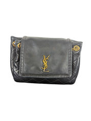 Yves Saint Laurent Lambskin Quilted Monogram Mini Nolita Bag