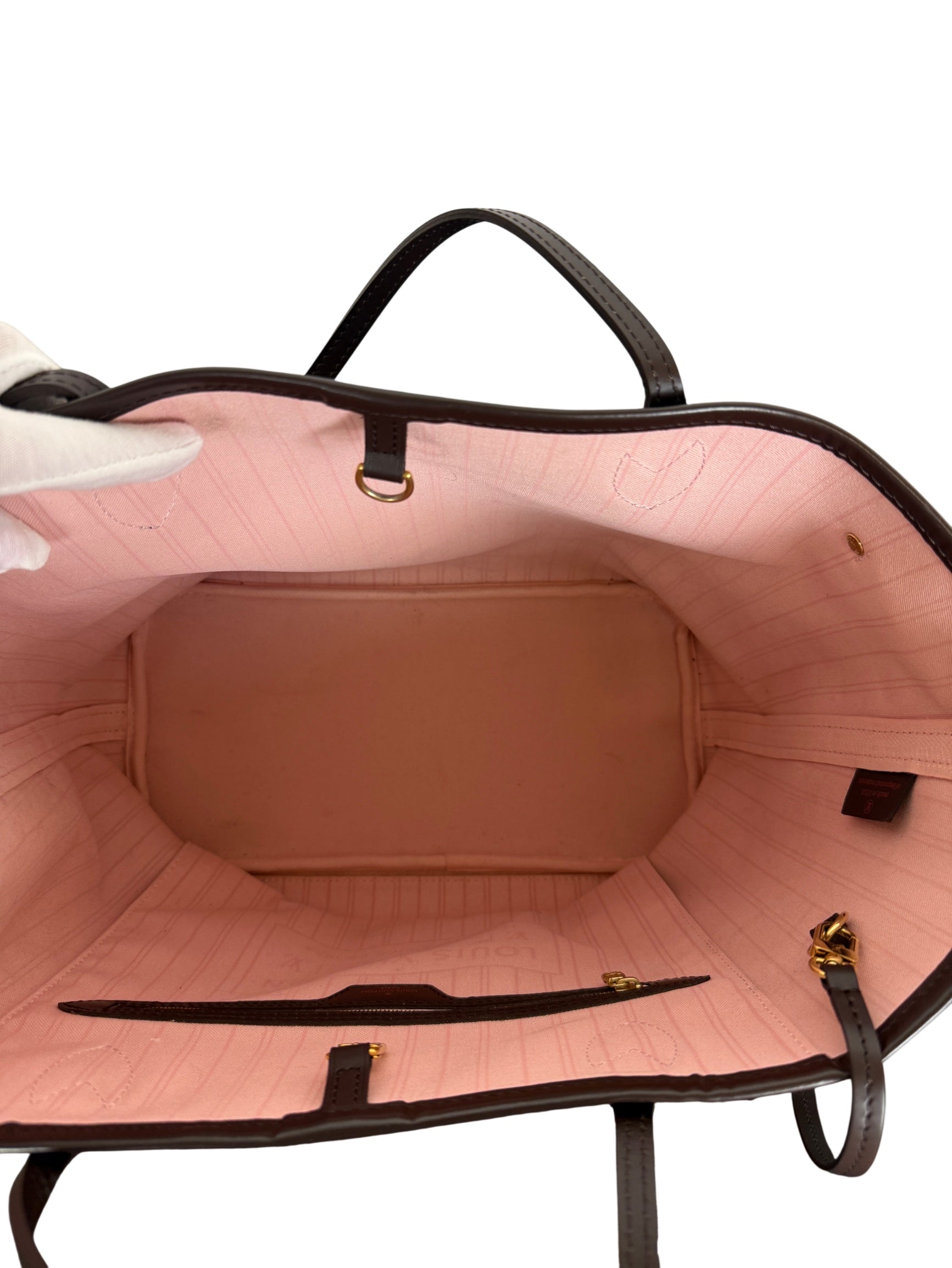 Louis Vuitton Neverfull MM Damier Ebene Tote Bag