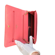 Chanel Icon Pink Wallet On Chain