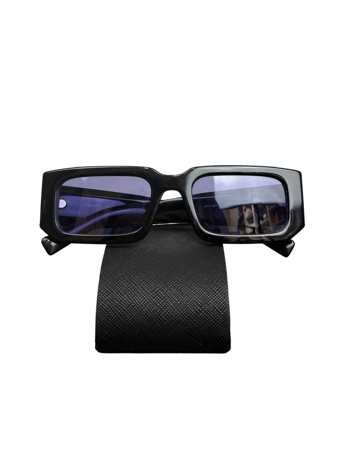 Prada Symbole PR 06YS Black/Violet Sunglasses
