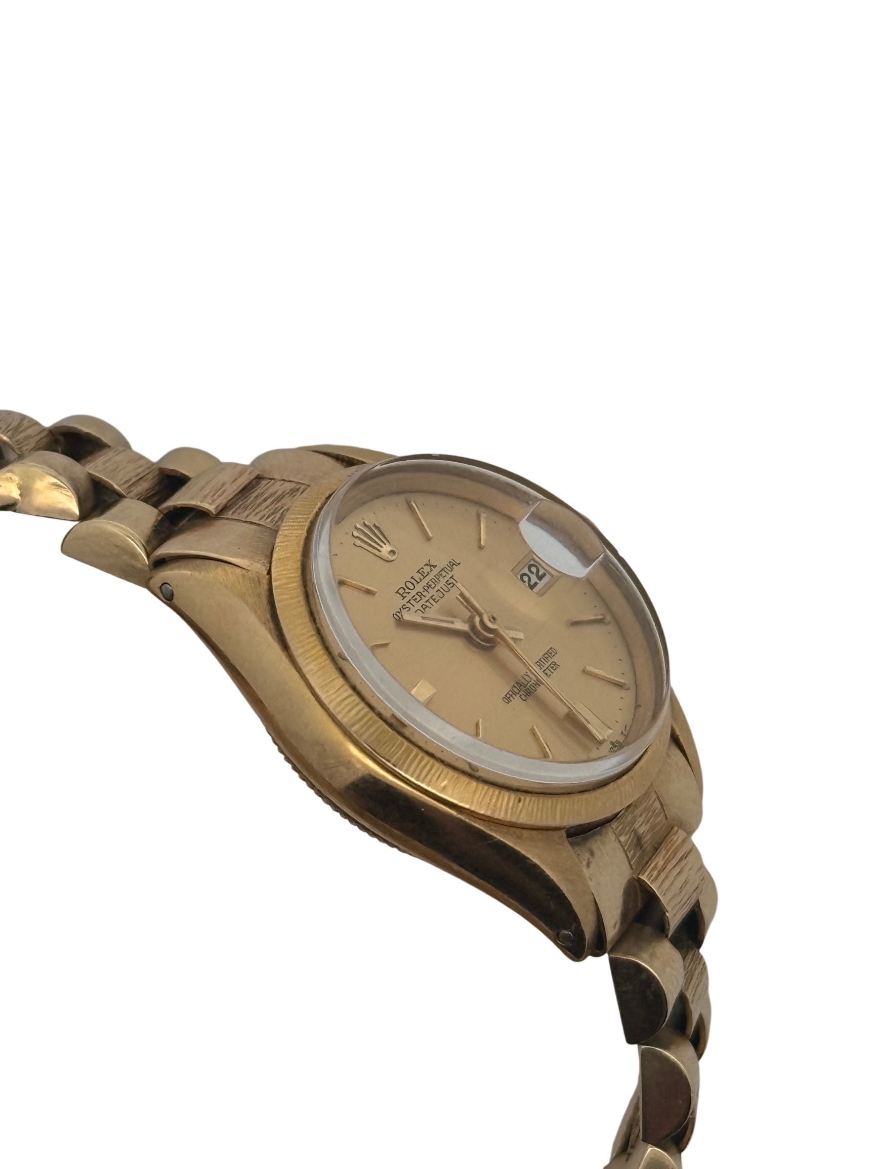 Rolex Oyster Perpetual Datejust Ladies Watch Gold Dial 26MM 1967