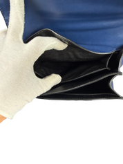 Prada Cahier Blue and Black Saffiano Leather Crossbody Bag