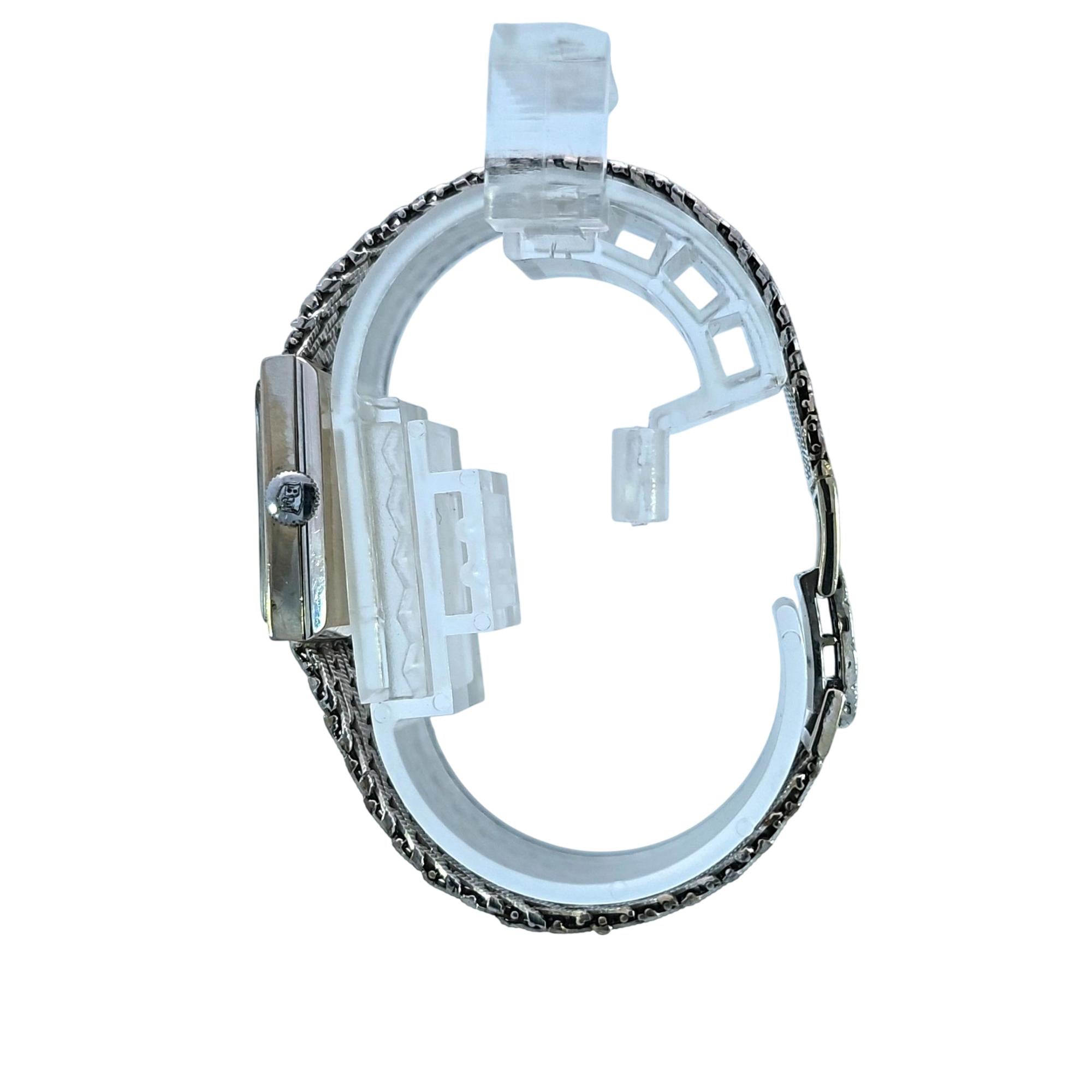 Baume & Mercier 14KWG Rectangle dial Vintage Watch