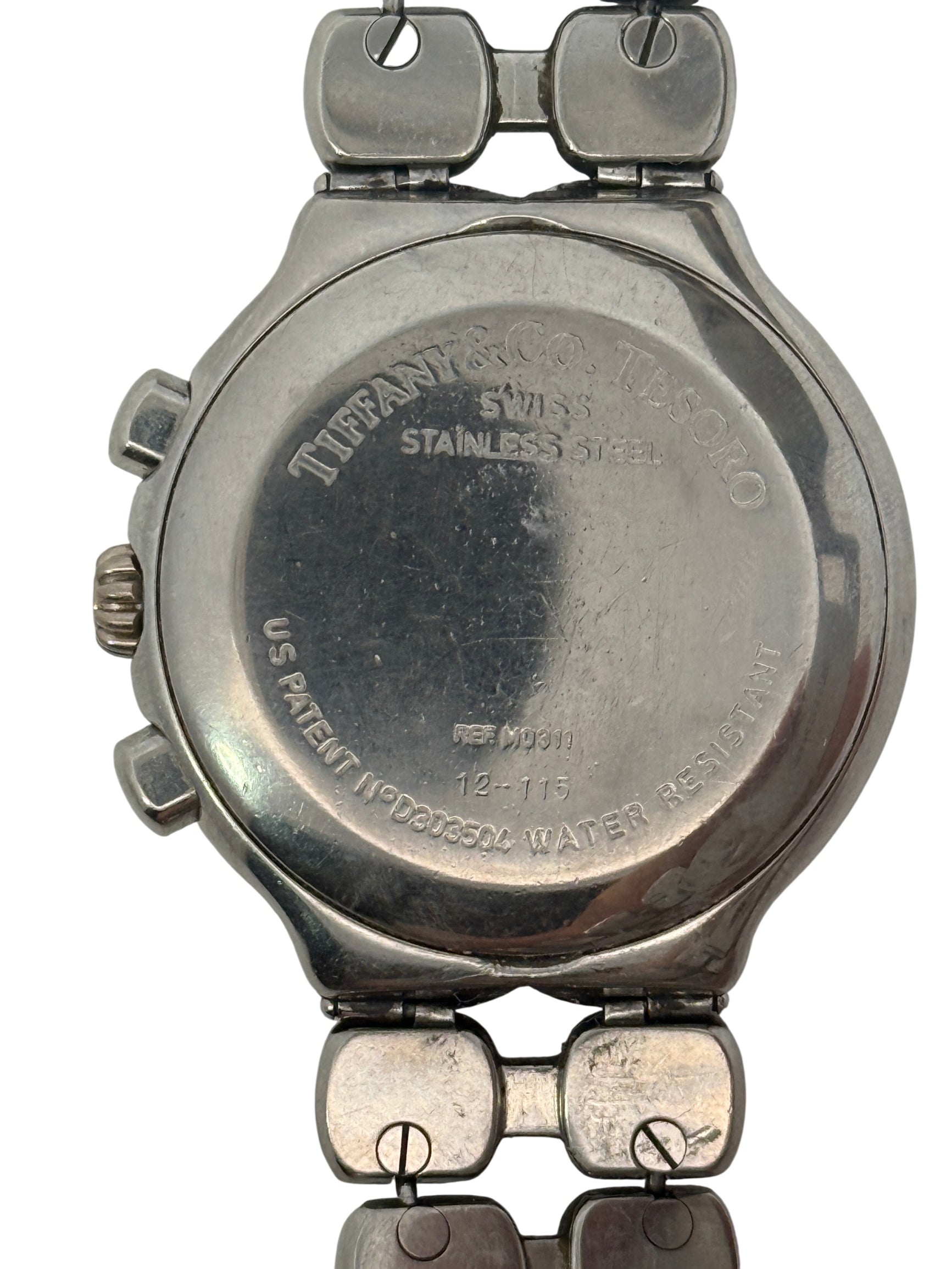 Tiffany & Co. Swiss Made Chronograph Watch Metal Silver Dial
