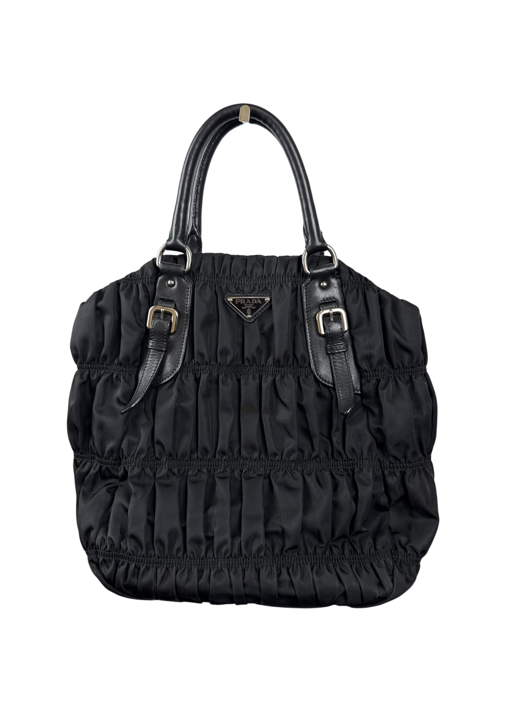 Prada Tessuto Gaufre Tote Handbag