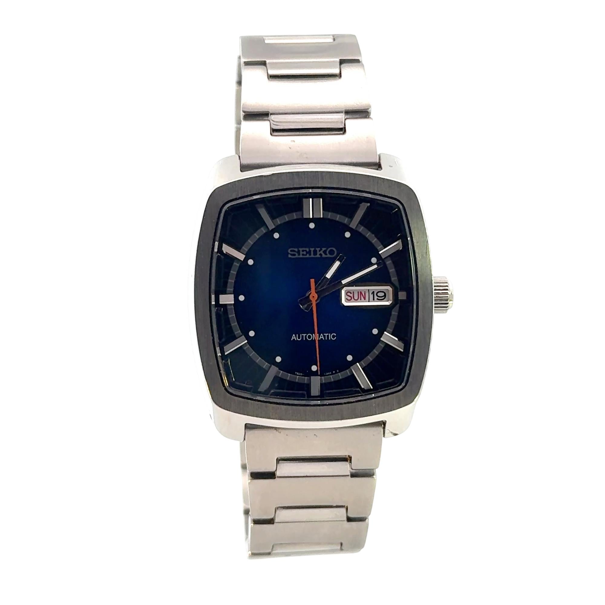 Seiko 7S26 Automatic Recraft Series 39.5x40mm Stainless Steel Blue Dial Watch Ref. 7s26-04v0