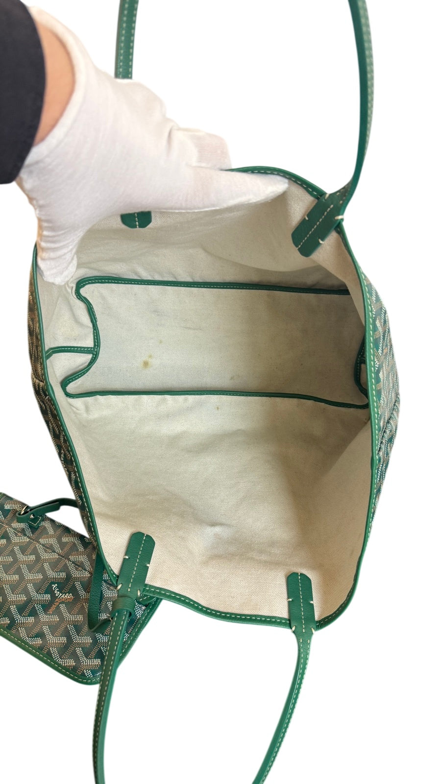 Goyard Saint Louis PM Green Tote Bag