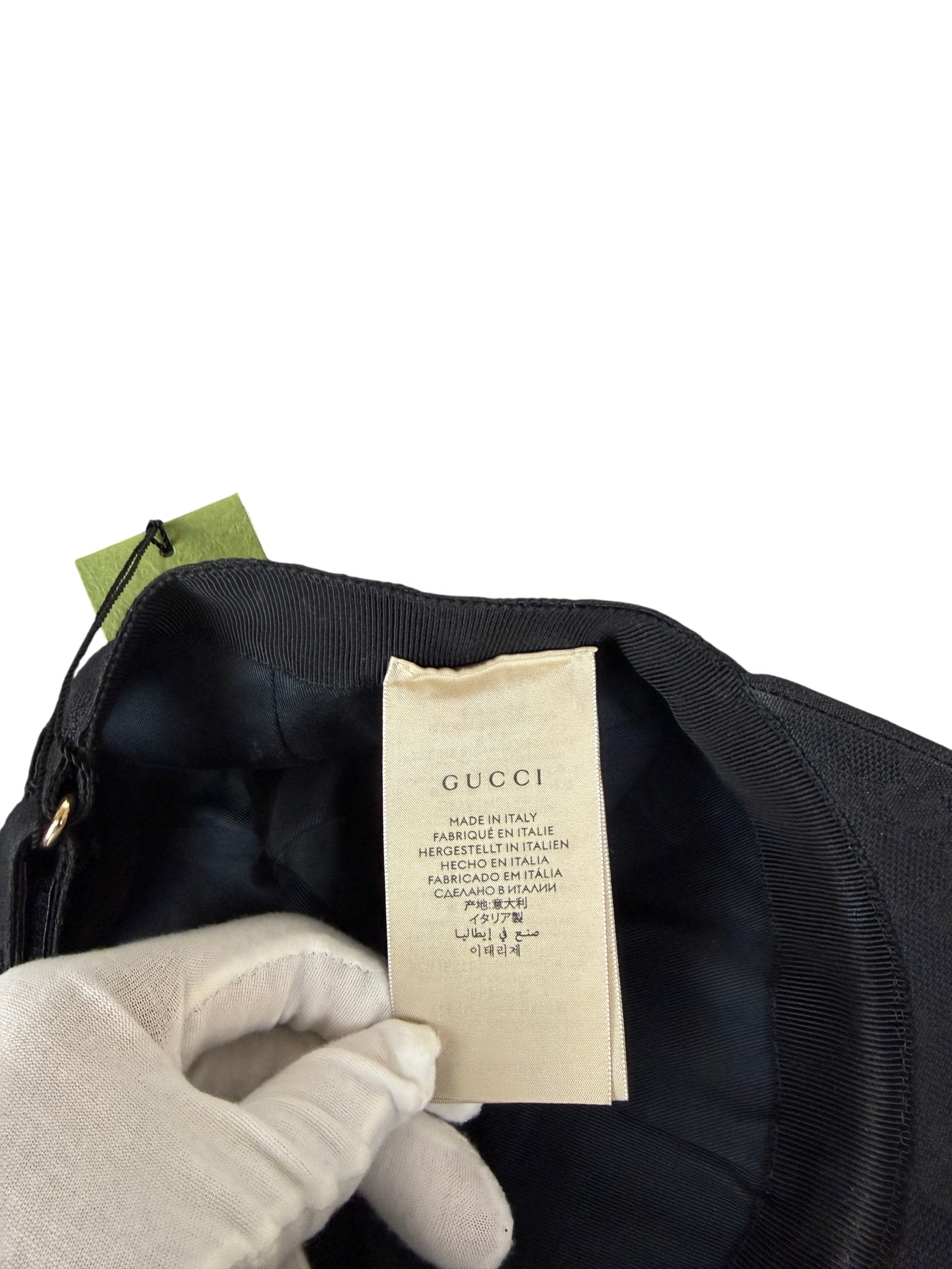 Gucci GG Canvas Black Baseball Cap