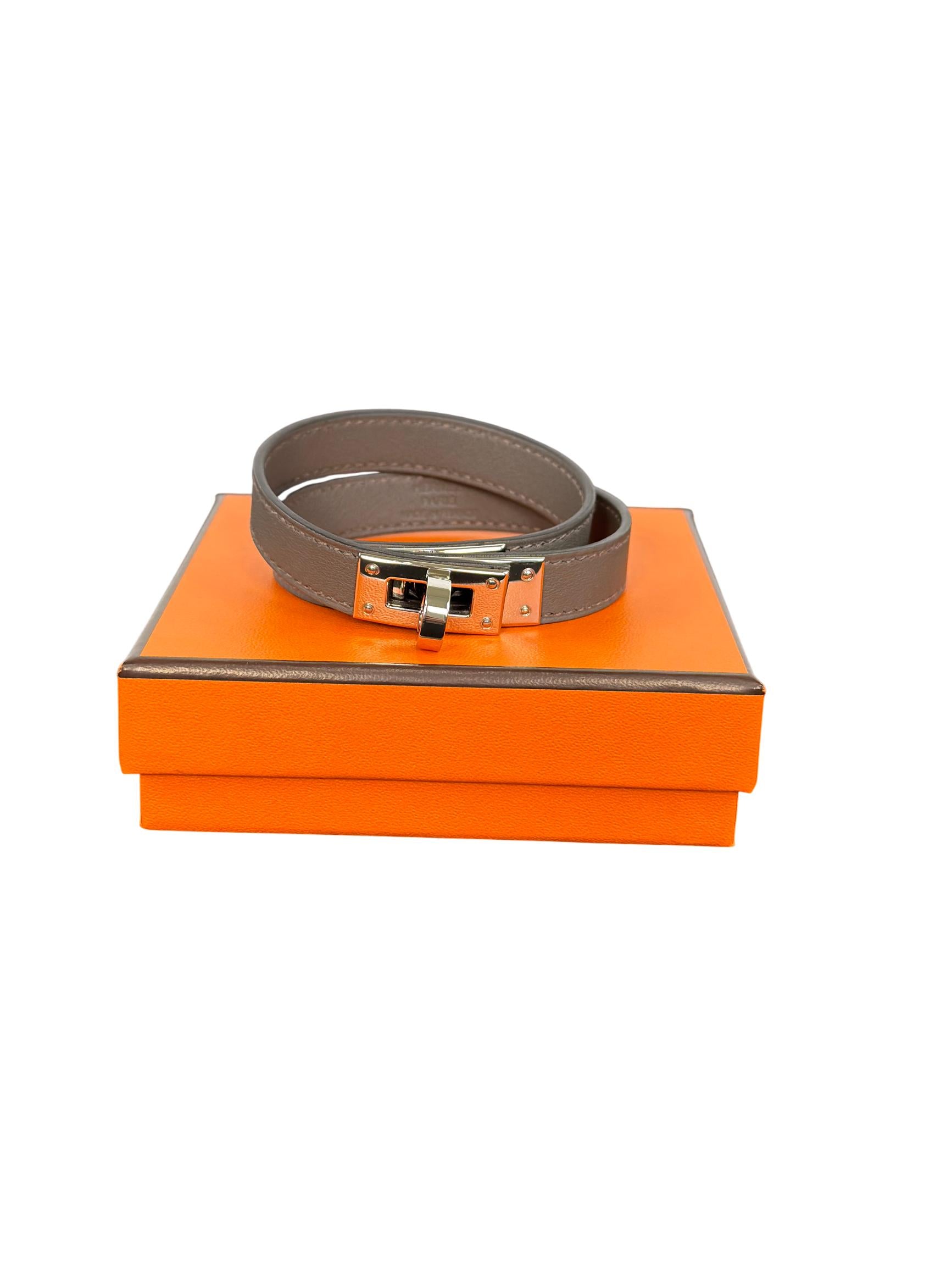 Hermès Kelly Double Tour Leather Bracelet