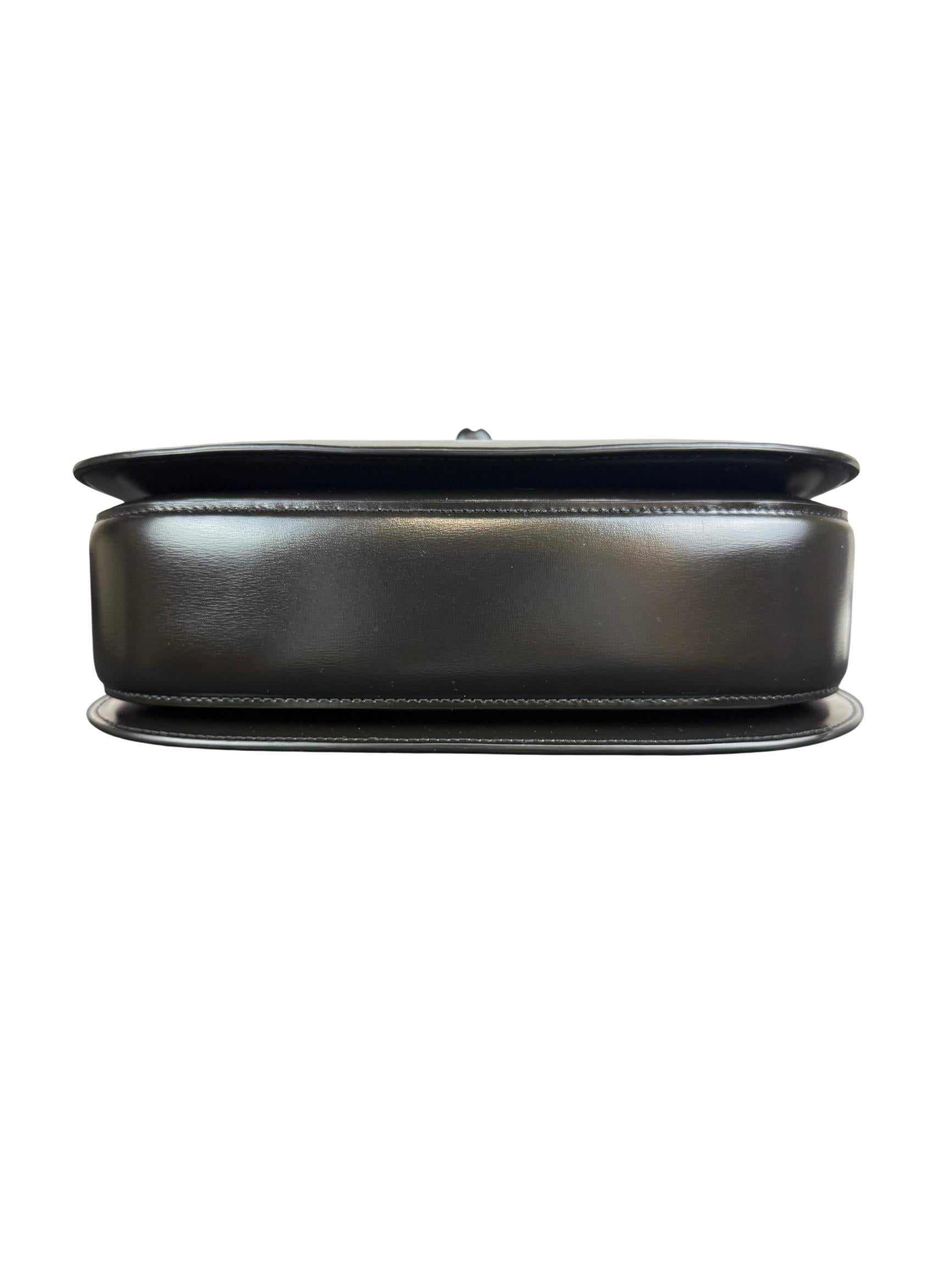 Gucci Bamboo 1947 Black Leather Handbag