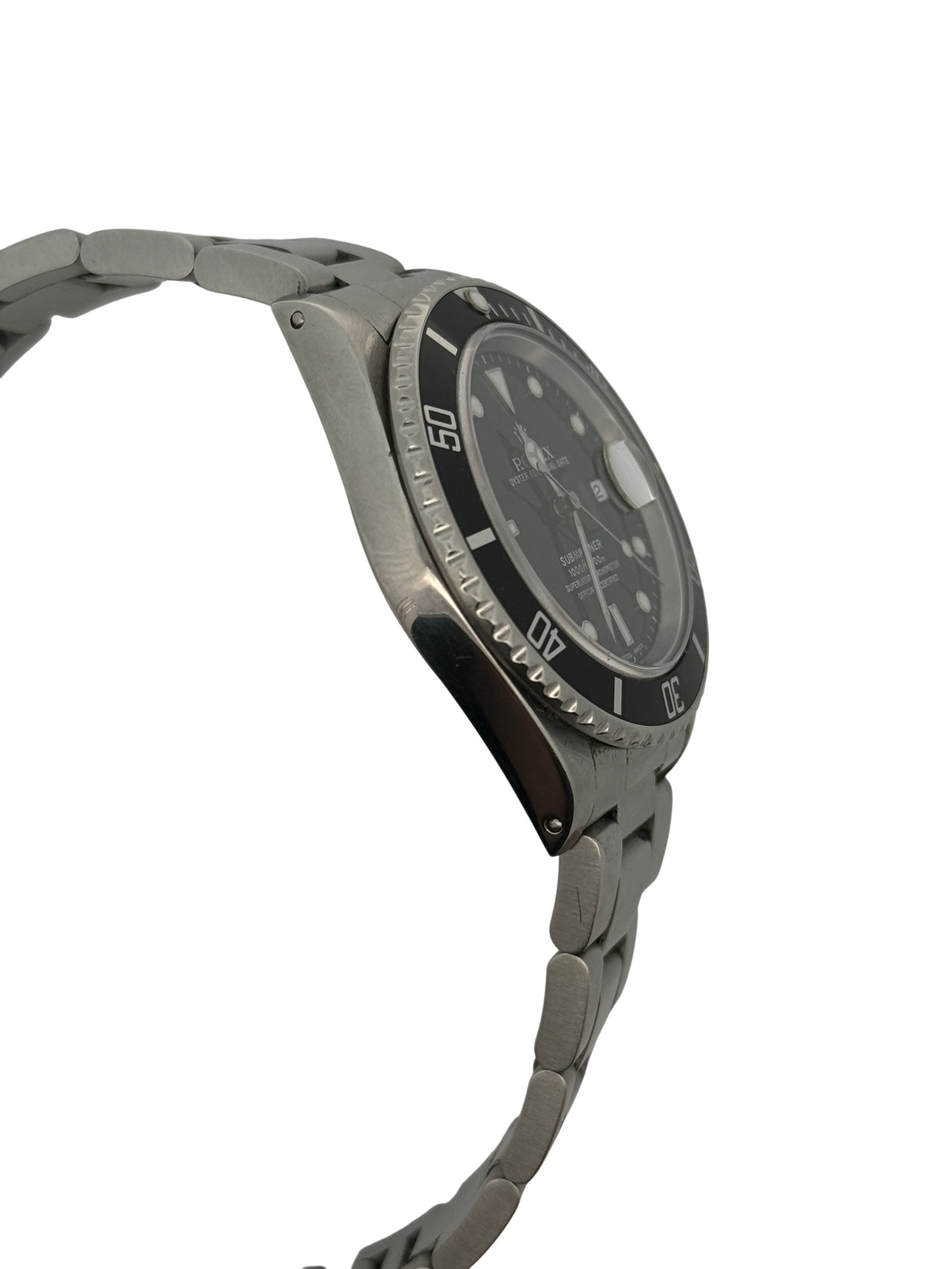 Rolex Submariner Date Dial Automatic Watch Stainless Steel Black Dial 16610