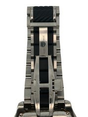 David Yurman Thoroughbred Dual Time GMT Watch Stainless Steel Black Dial T306-dst