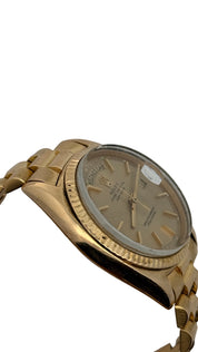 Rolex Perpetual Day-Date 36MM Presidential 18K Gold Watch Champagne Dial