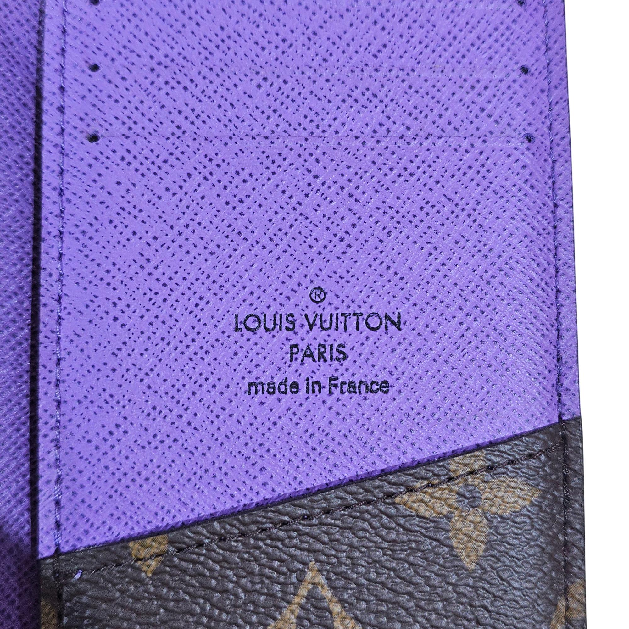 Louis Vuitton x Virgil Abloh Pocket Organizer Monogram & Purple Leather