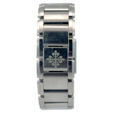 Patek Philippe Twenty~4 Ladies Watch with Diamond Bezel Stainless Steel Gray Dial 4910/10a-010