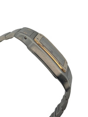 Cartier Santos Galbée Stainless Steel & 18K Yellow Gold Quartz Watch 29mm Stainless Steel, 18k Yellow Gold Ivory Dial 2961