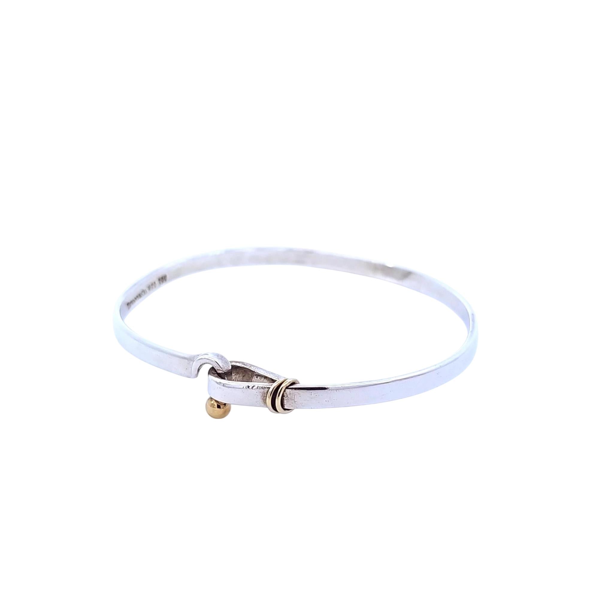 Tiffany & Co. Sterling Silver Bracelet with 18k Gold Accents