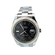 Rolex Oyster Perpetual Datejust II 41mm SS 2009-2016 Gray Roman Dial 116334