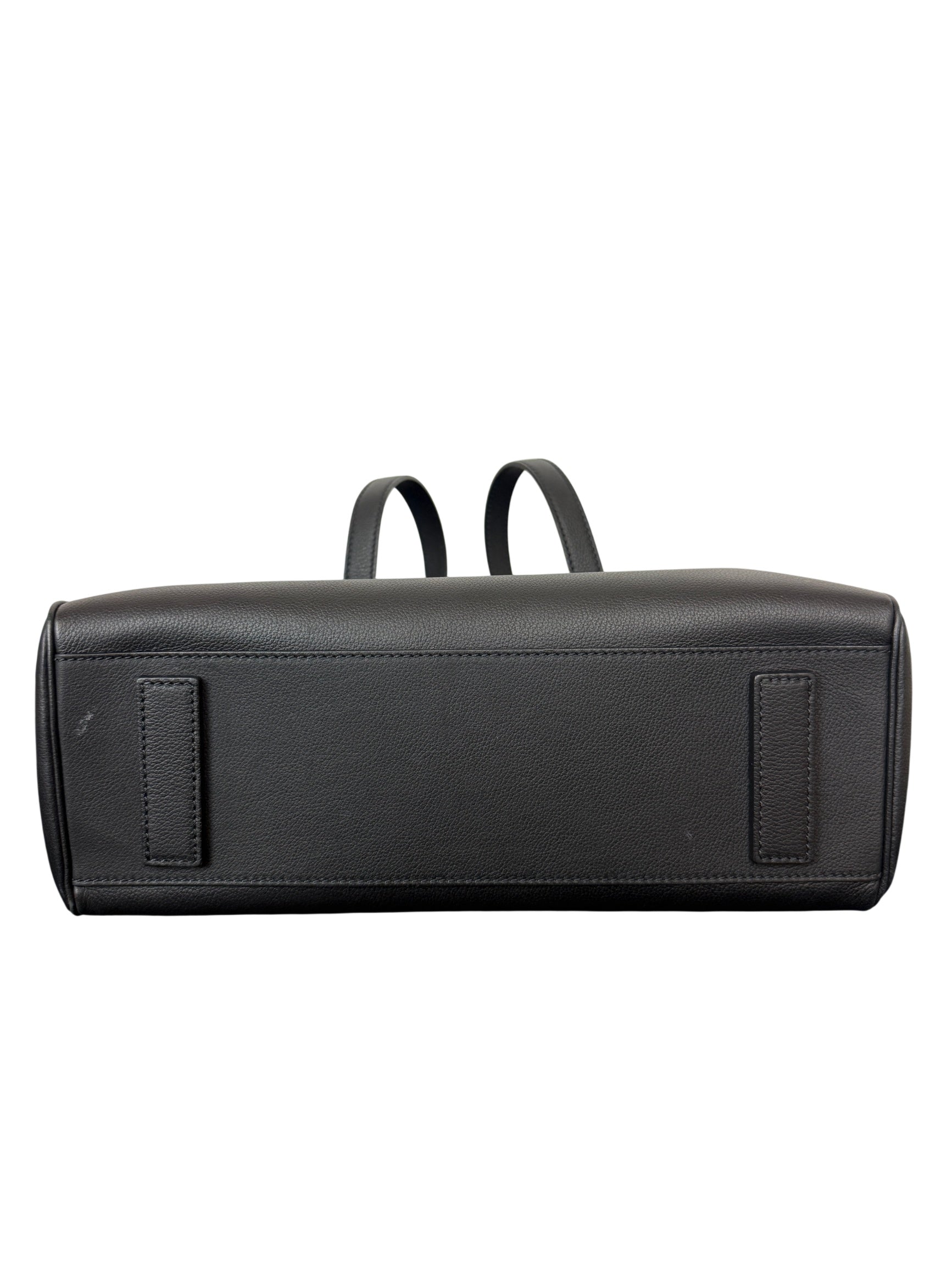 Versace Black Leather LA Medusa Large Black Handbag