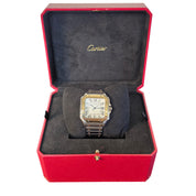 Cartier Santos de Cartier 40mm SS/18KYG 2023 White Dial W2SA0009