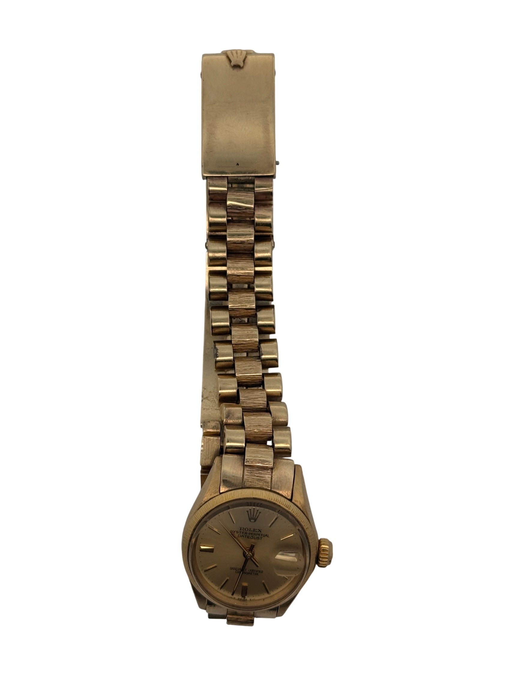 Rolex Oyster Perpetual Datejust Ladies Watch Gold Dial 26MM 1967