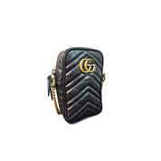 Gucci GG Marmont Matelassé Mini Phone Crossbody