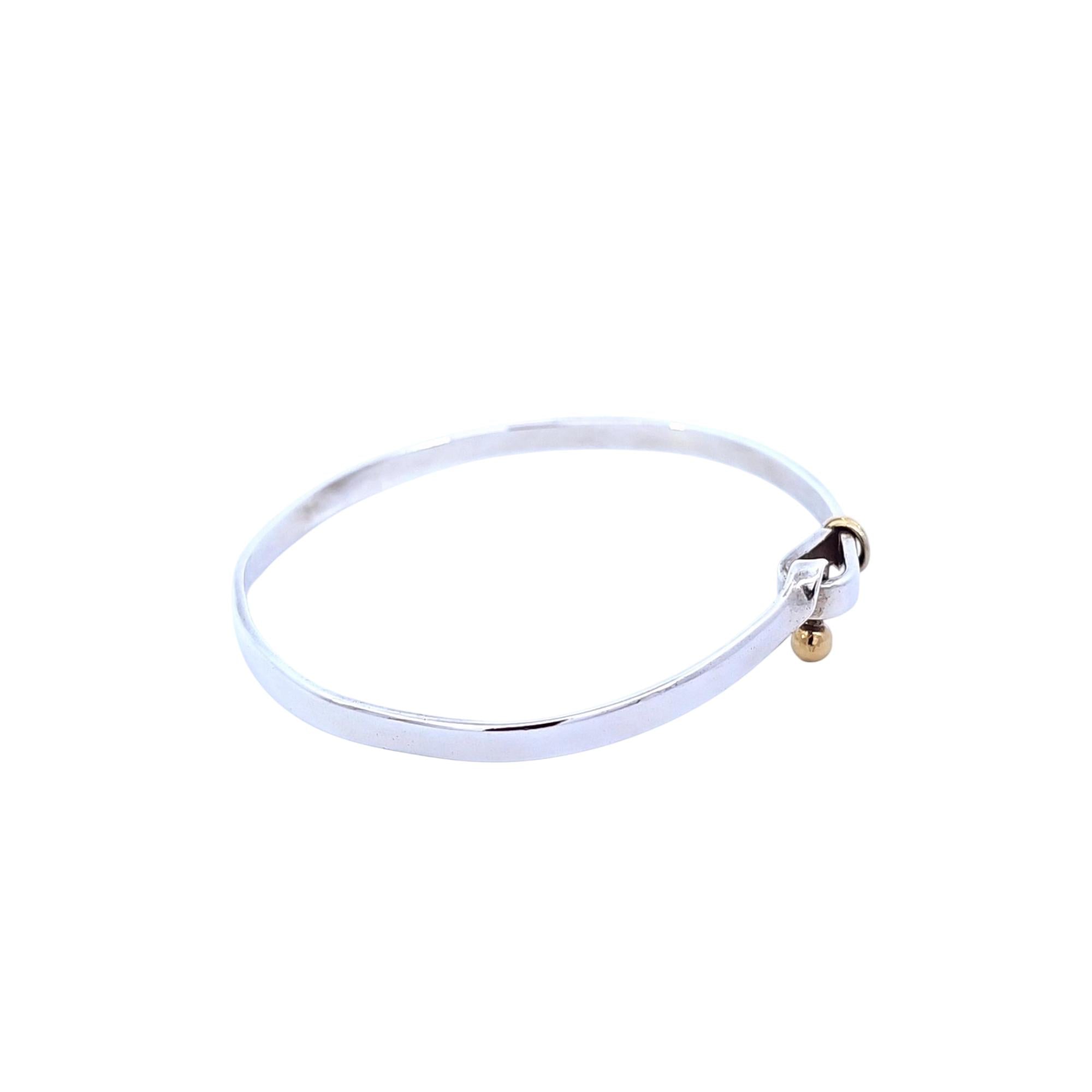 Tiffany & Co. Sterling Silver Bracelet with 18k Gold Accents