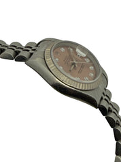 Rolex Datejust Lady 26mm , Diamond Dial, Jubilee Bracelet Stainless Steel Pink Dial 69174