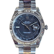 Rolex Oyster Perpetual Datejust II 41mm SS 2009-2016 Gray Roman Dial 116334