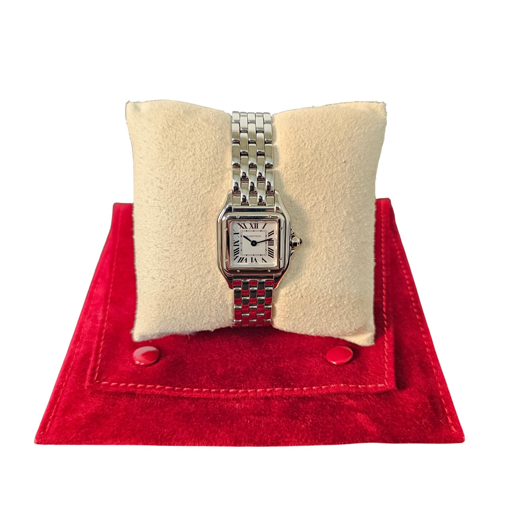 Cartier Panthère de Cartier 22mm SS 2021 White Dial WSPN0006