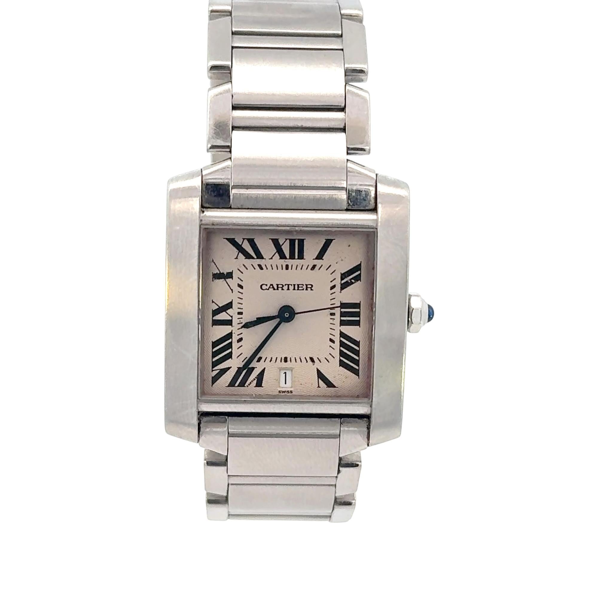 Cartier Tank Automatic Swiss Made Men's Watch 25mm 2502