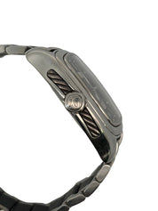 David Yurman Thoroughbred Dual Time GMT Watch Stainless Steel Black Dial T306-dst