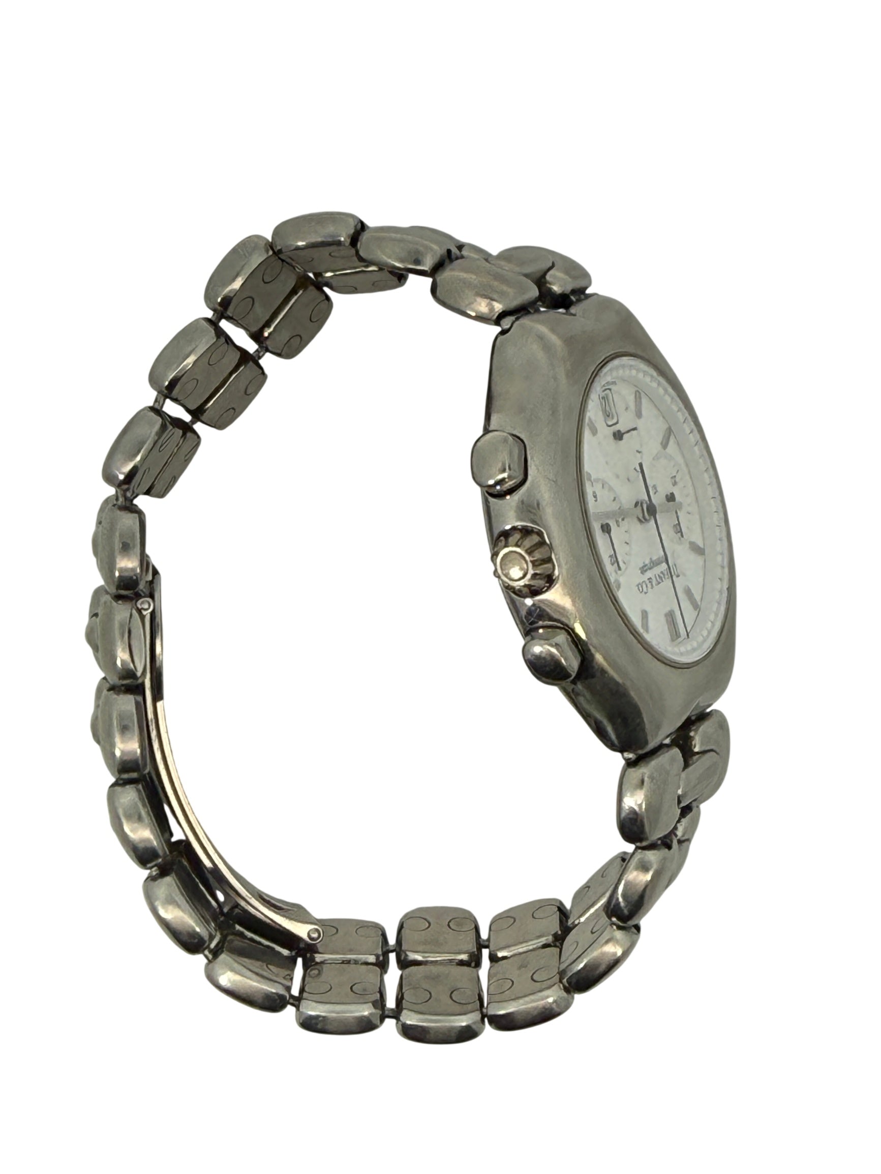 Tiffany & Co. Swiss Made Chronograph Watch Metal Silver Dial