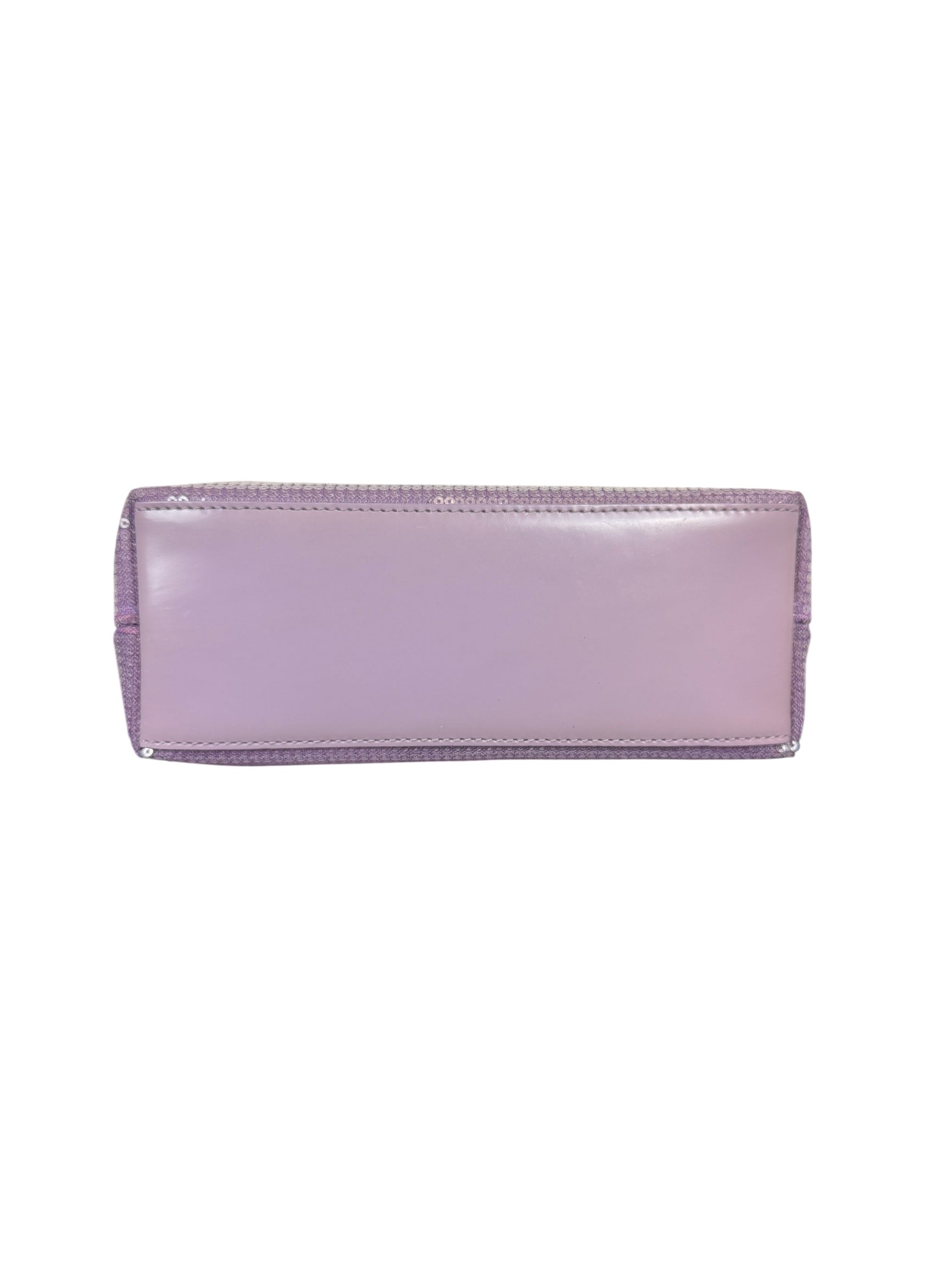 Prada Purple Sequin Mesh and Leather Tote