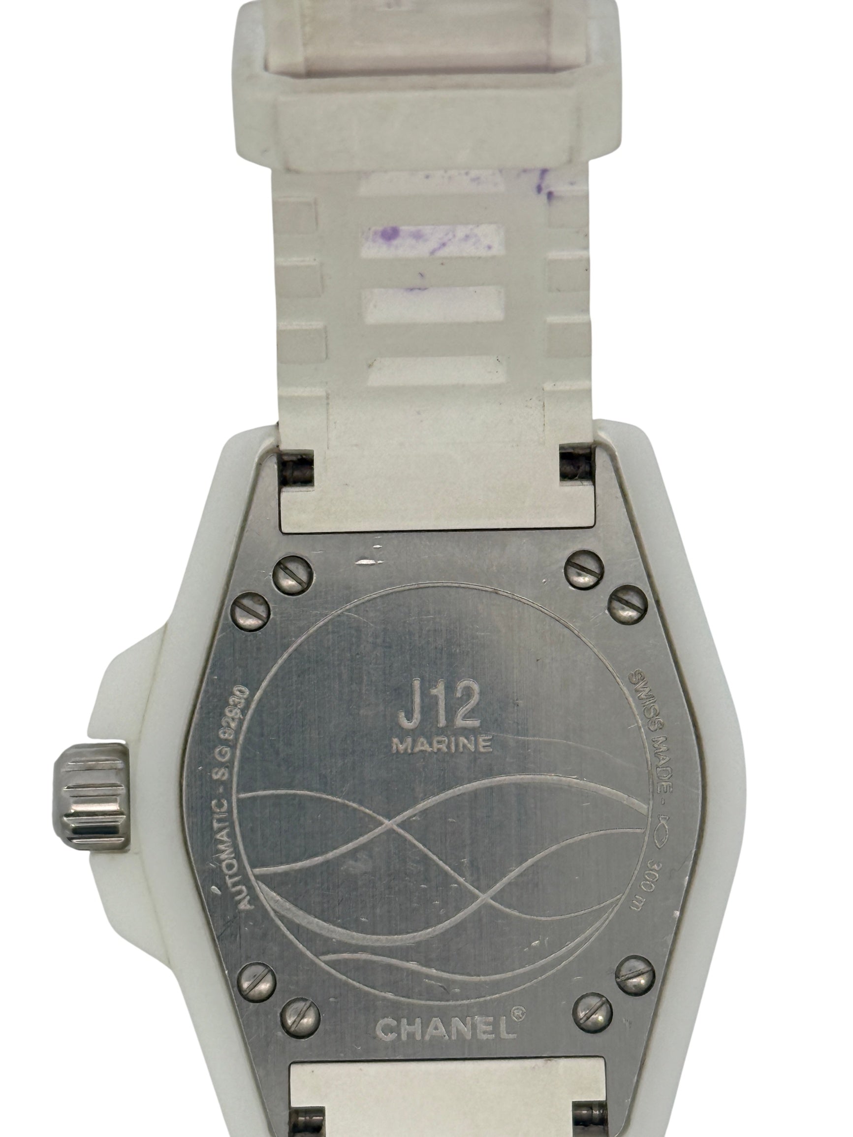 Chanel J12 Marine Automatic 38mm Unisex Watch Ceramic White Dial H2560