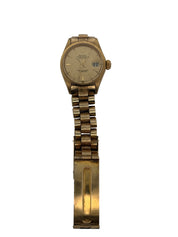 Rolex Oyster Perpetual Datejust Ladies Watch Gold Dial 26MM 1967